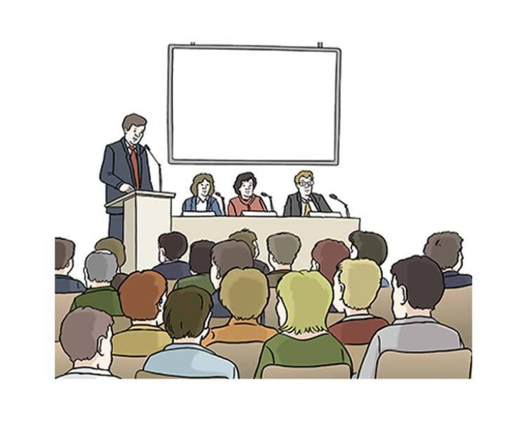Illustration einer Veranstaltung