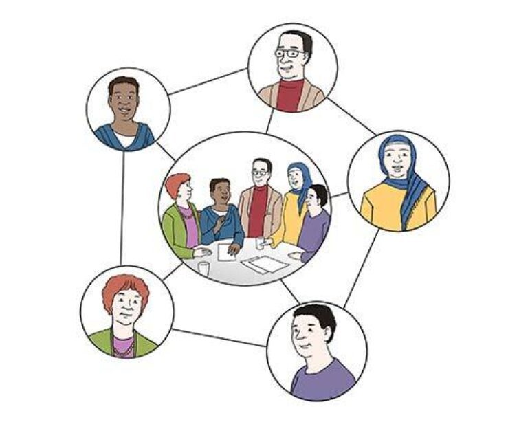 Illustration zum Thema Vernetzung