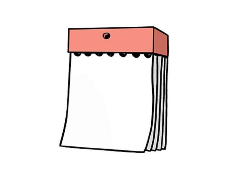 Illustration eines Kalenders